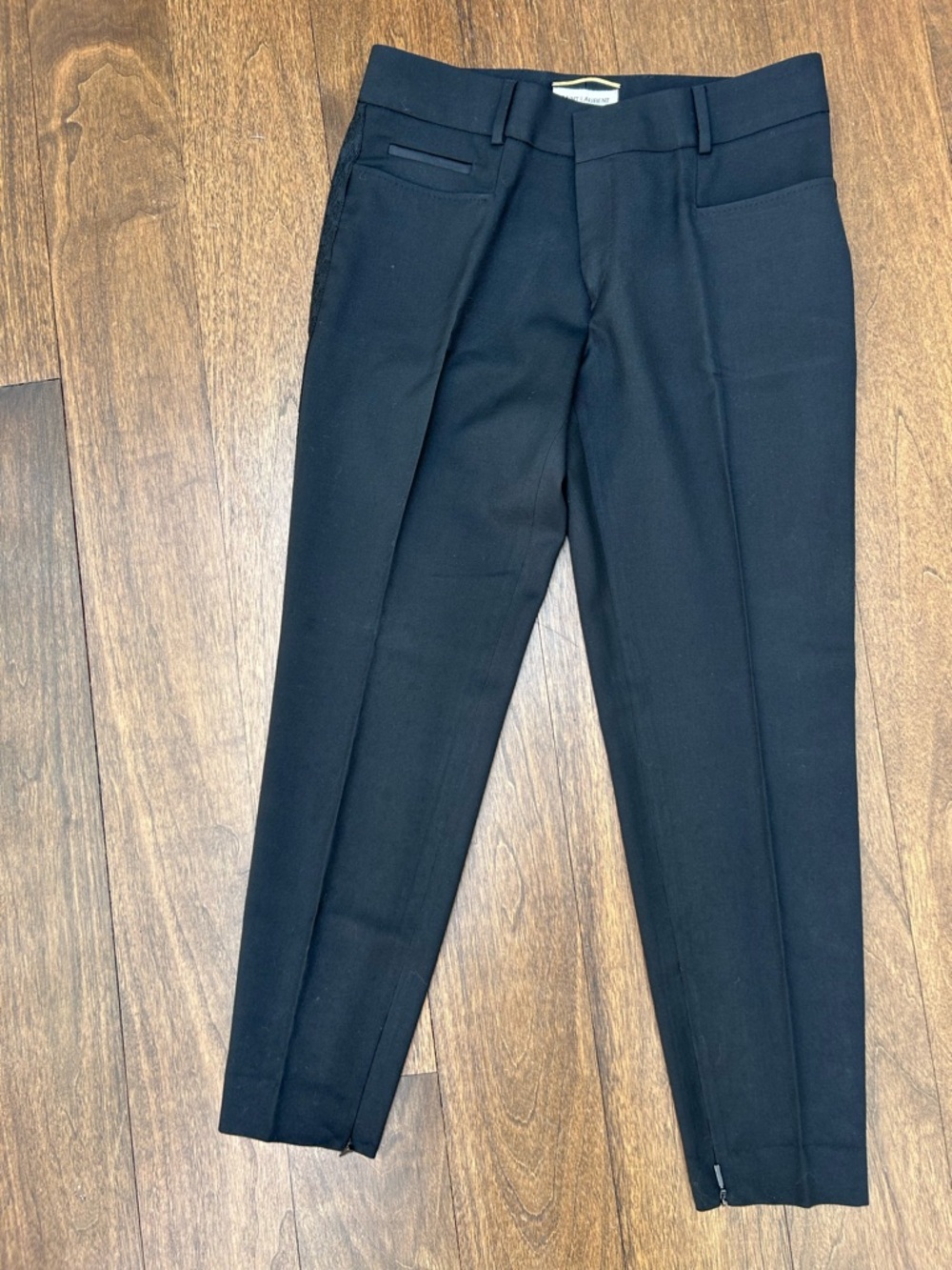 Saint Laurent Black Tailored Dress Pants